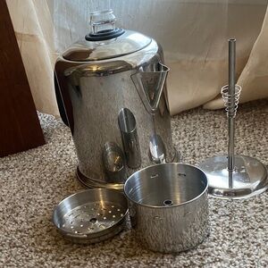 Farberware QQ21C  Stainless Steel Stovetop/Camping Coffee Percolator- 8-10 Cup